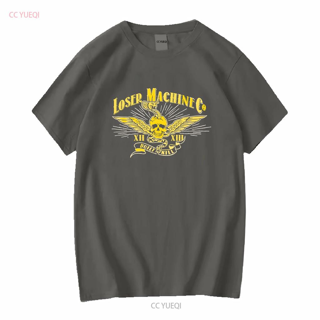 Футболка Loser Machine Байкер Скейтбордист Металл Мужская 2XL винтажная Стиранная homme уличная Модная Стильная Удобная дизайнерская одежда