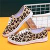 Leopard Print Canvas Shoes for Women Summer Thin Design Student Board Shoes Women's Casual Shoes