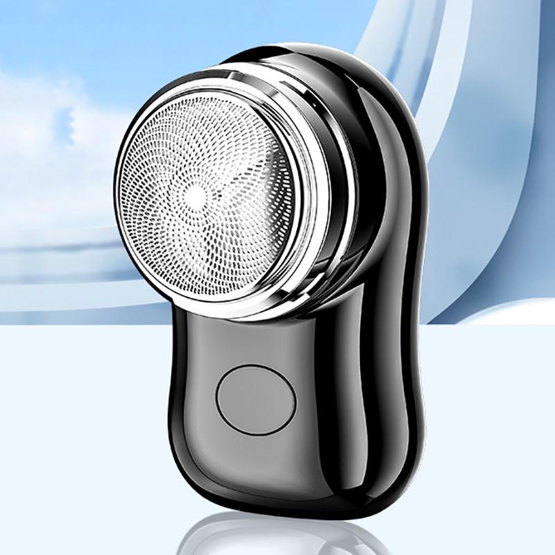 Мини-электробритва с зарядкой через USB, портативный высокоскоростной мотор, моющийся для мужчин, 100 мАч, для путешествий, Type-C, быстрая зарядка, поддержка перезарядки