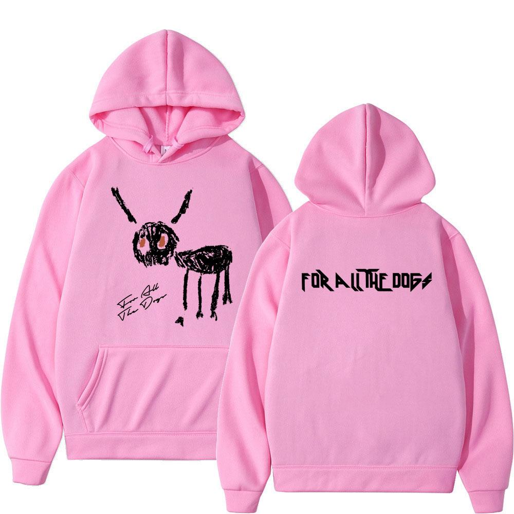 Толстовка с капюшоном Rapper Drake 2023 New Music Album "For All The Dogs" с графическим принтом и длинным рукавом для мужчин и женщин, свободная уличная одежда для мужчин