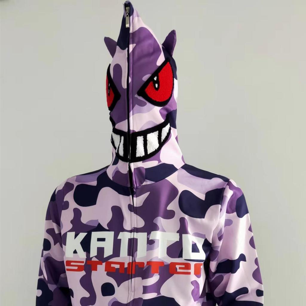 Толстовка с принтом «Демон и письмо», винтажная толстовка в стиле High Street, в готическом стиле, негабаритная куртка на молнии, топы в стиле Харадзюку, толстовки для женщин и мужчин