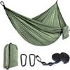 Ultra-Strong Nylon Parachute Hammock Single Double Camping Lightweight Portable for Outdoor Indoor Swing Relaxation
