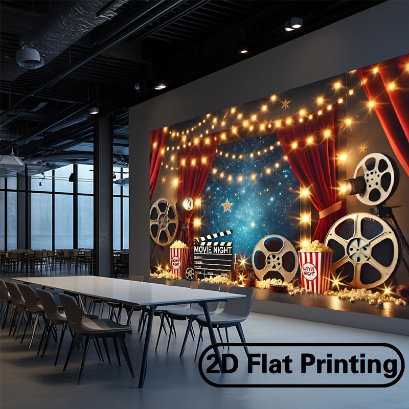Плоскость 2D - 1 баннер для фотосъемки на вечер кино, полиэстер, для декора помещений и улицы
