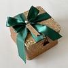 Square Handwoven Bamboo Gift Basket with Lid - High-end Candy Box and Wedding Favor