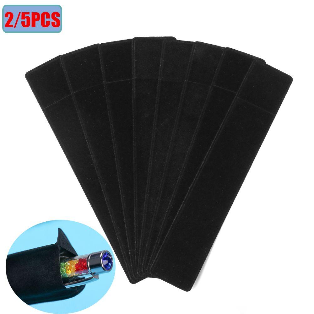 2/5 шт. Канцелярские товары Флок-ткань Деловые дела Пенал Чехол Бархатный Чехол для ручек