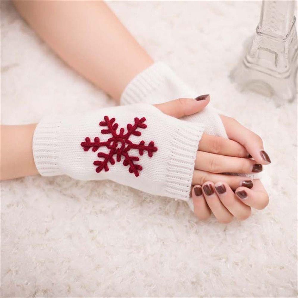 Soft Knitted Gloves Keep Warm Mittens Fashion Half Finger Gloves Men Women
