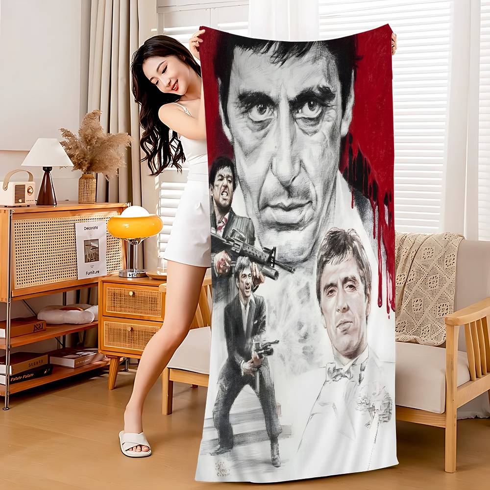 Scarface The World is Yours Classic Movie Microfiber Beach Towel Absorbent Quick dry Soft Yoga Swimming Resort Mountain Towel