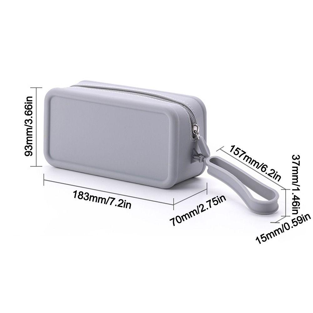 Silicone Travel Pouch Large Capacity Earphone Bag New Cosmetic Bag  Women Girls