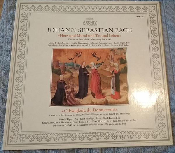 Виниловая пластинка KARL RICHTER MUNICH BACH CHOIR AN Кантата И.С. Баха С сердцем и душой 198331 ARCHIV PRODUKTI Германия Obi Классика Б/у