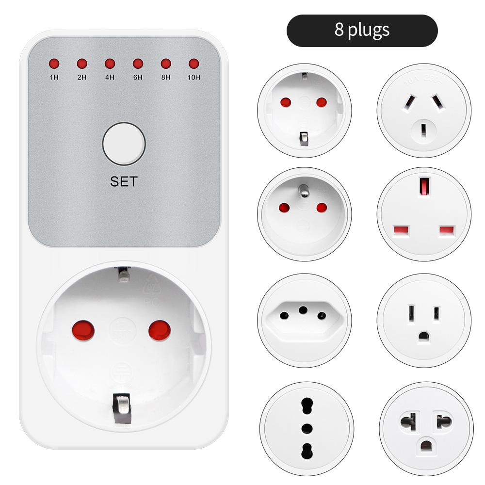 10Hr Countdown Timer Socket Plug Intelligent Time Setting Switch Control Socket Electricity Power Metering Socket3