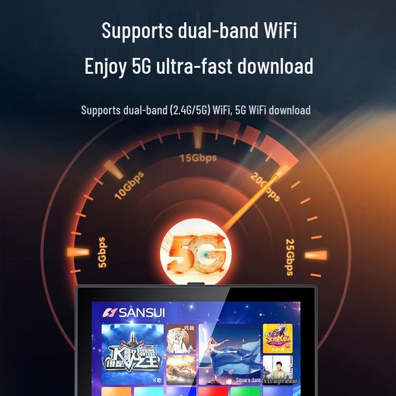 SANSUI Portable Outdoor Karaoke Speaker