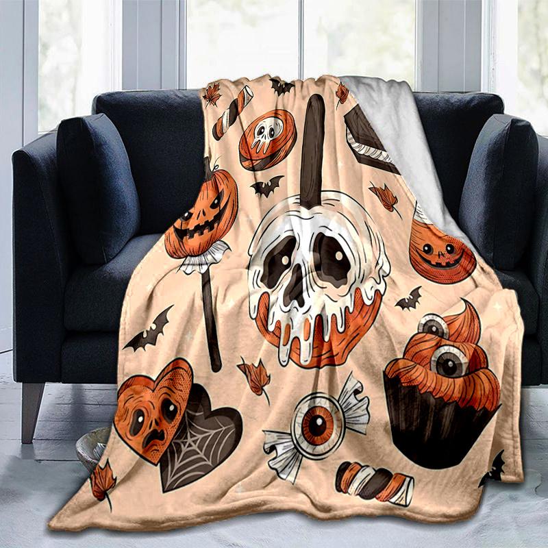 1pc Halloween Pumpkin ideas Blanket Soft Throw for Room Decor, Perfect Gift