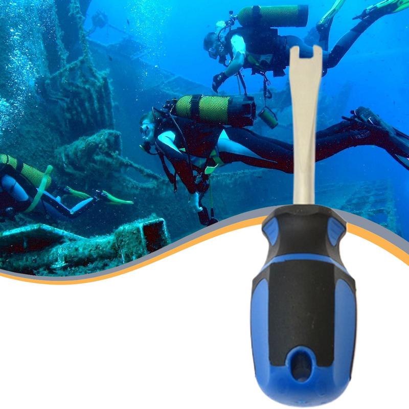 Инструмент для снятия клапана акваланга Портативный ключ для клапанов баллонов акваланга Легкая установка и снятие Регулятор для водных видов спорта