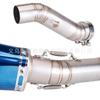 Выхлопная труба мотоцикла "Пламя" для CBR500F, CBR500X, CBR400F - Модифицированная средняя часть
