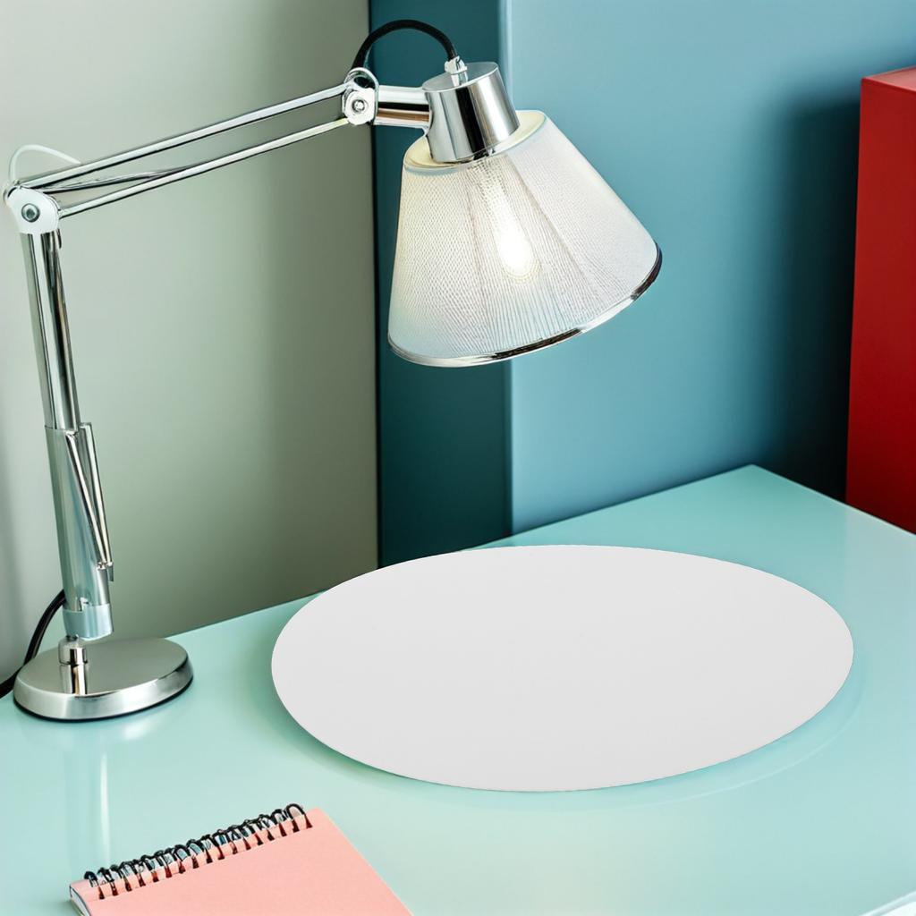 12.6" Round Ceiling Diffuser: Acrylic Flat Circular Lamp Shade For Softened Lighting Dazzle-Proof Heat-Resistant Light Cover,