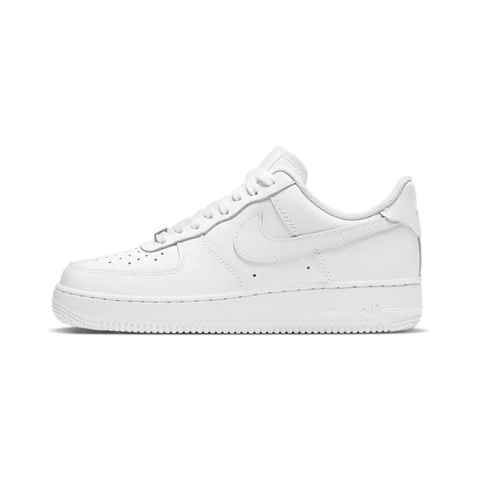 Nike Air Force 1 Нескользящие, Износостойкие, Легкие Низкие Скейтбордические Кроссовки Женские Белые Зеленые DD8959-100(Команда18-AF1)