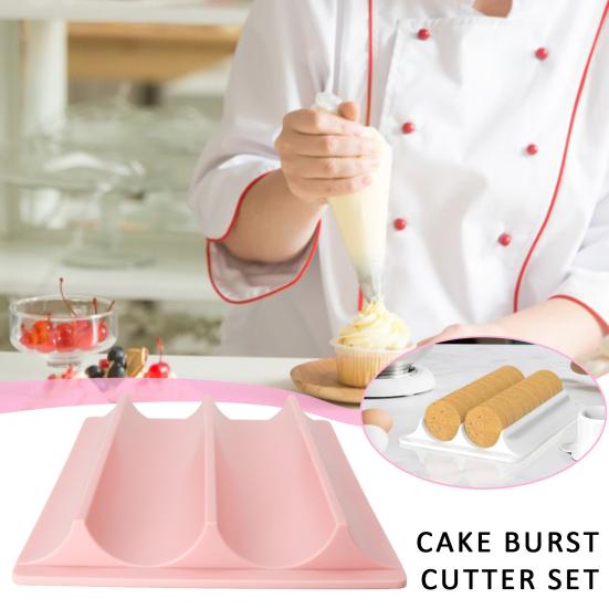 Cake Pop Cutter with Tray Round Cake Pop Mold 1.75" High-Capacity Dual-Cavity Tray Easy-Clean Cookie Mold Kit for Kitchen Bakery