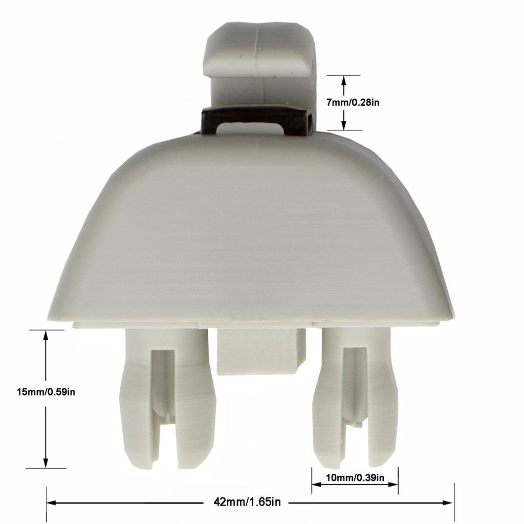 2pcs Gray Sun Visor Support Retainer Clip Hook For VW Passat Polo Up! Skoda Citigo Rapid 2012-2015 Seat MII 6RD857561 6R0857561