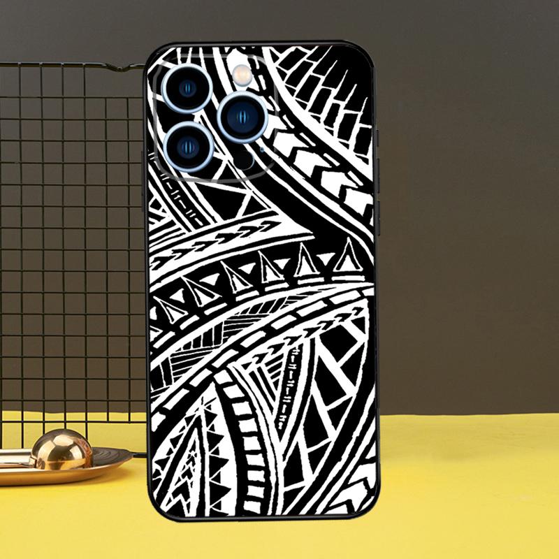Чехол для iPhone 13 12 11 14 Pro Max XS Max XR X 6S 7 8 Plus SE 2020 с рисунком маори, полинезийским самоанским племенем, задняя крышка, чехол для телефона