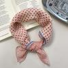 Neckerchief Polka Dot Print Scarves Hair Band Printed Silk Scarf Sweet Headscarf  Daily