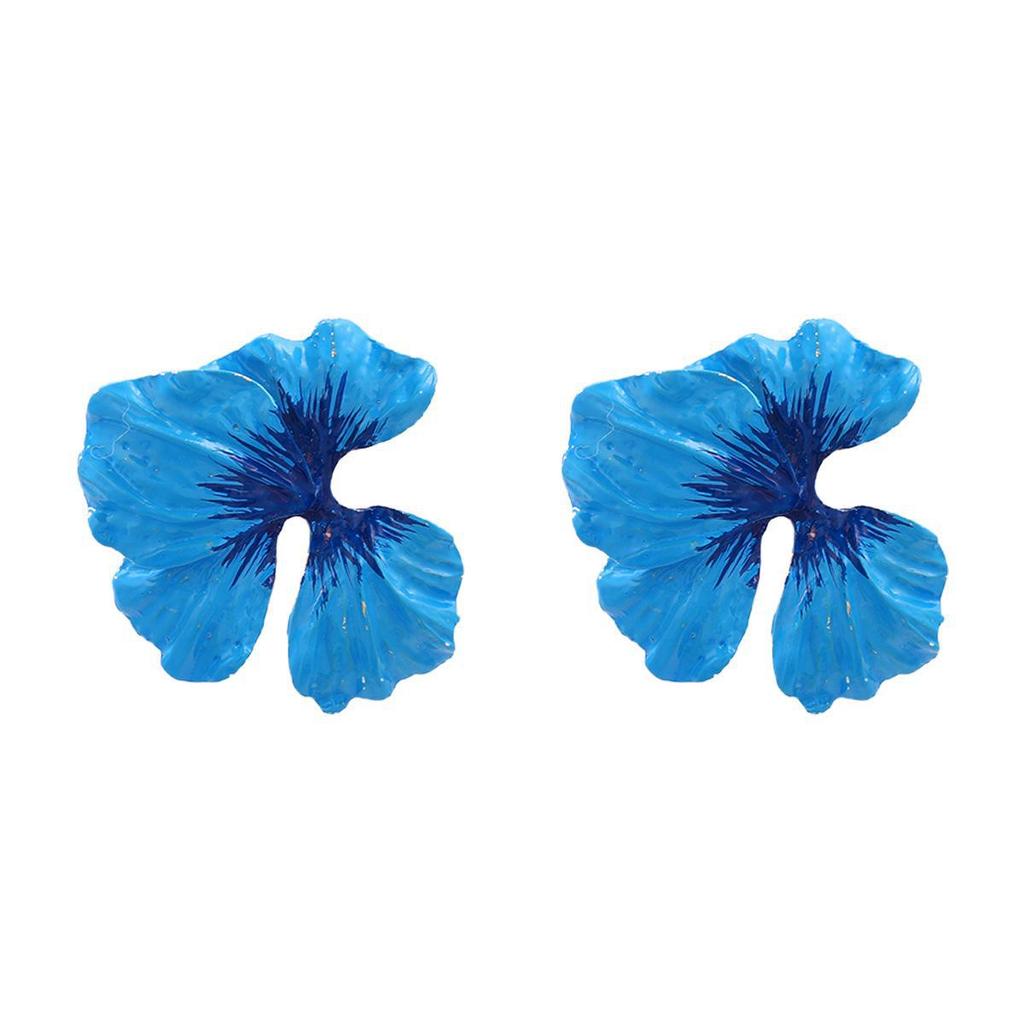 Elegant Floral Alloy Earrings: European & American Style