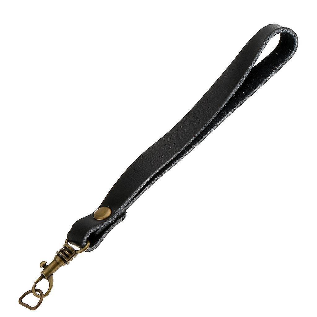 5xReplacement Genuine Leather Wrist Strap Clutch Wristlet Purse Strap black