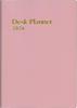 Hakubunkan 2026 A5 Weekly Desk 269 January Planner, Pink, No. (Starts 2026)