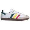 adidas Samba OG Rasta - Белые мужские кроссовки Cloud-White Yellow Collegiate-Green IH3118