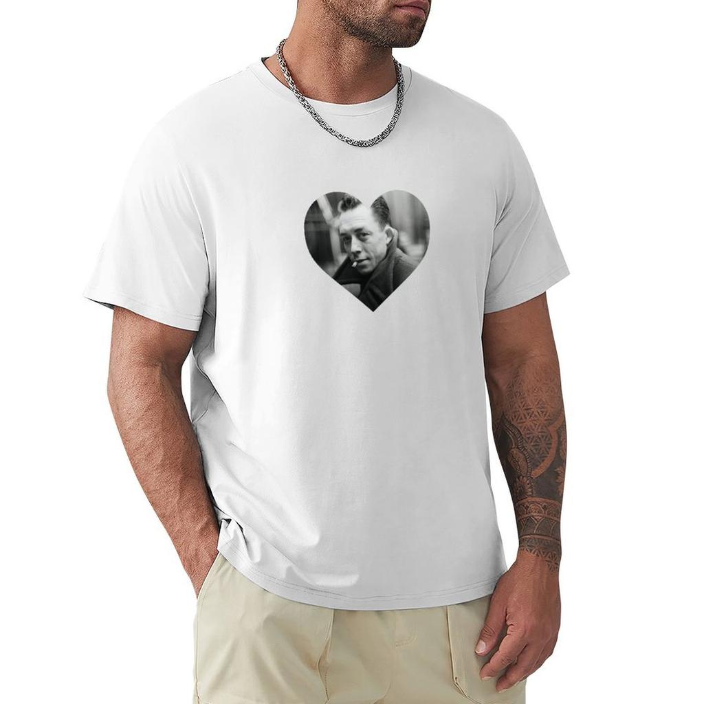 Albert Camus Heart I Love Albert Camus Tshirt Soft Lightweight Cotton Tshirt