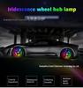 Colorful LED Wheel Hub Light Strips for Off-Road Vehicles - Dazzling Flowing Atmosphere Light Rings
