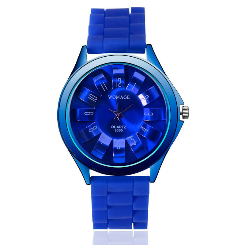 Роскошный бренд WOMAGE модные стальные цветы хризантемы женские наручные часы с резиновым ремнем