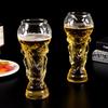 Beer Glass Coffee Mugs Trophy Shape Comfort with Distinctive Texture Beer Mug Suitable for Family Gatherings