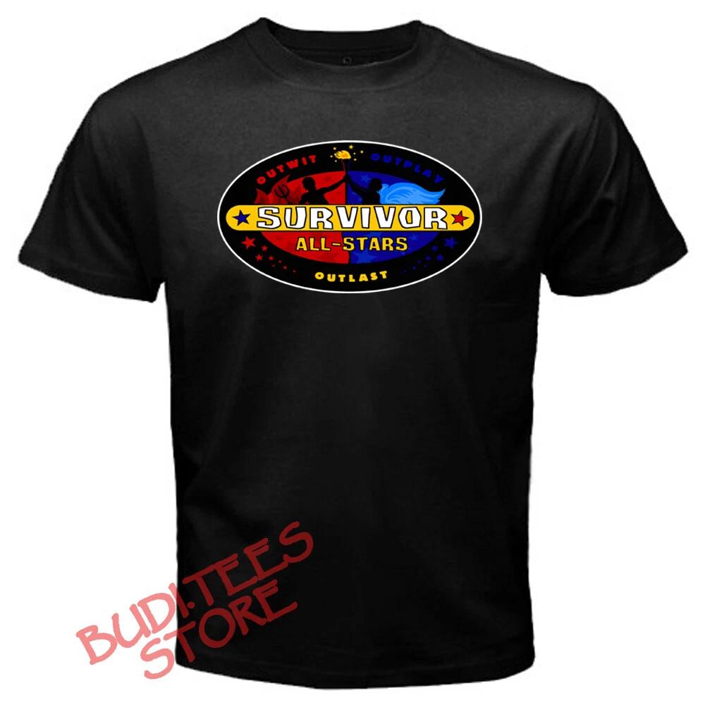 Survivor All Stars Outwit Outplay Men's Black Size S-5XL