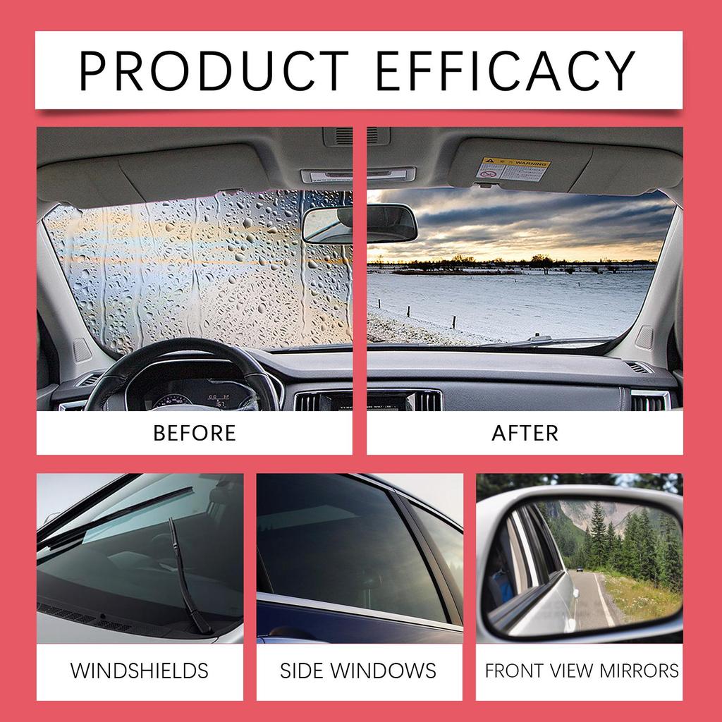 Rayhong windshield oil film cleaning cream gently removes stains on the surface of the car window, household car glass care agent 1pc