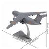 Металлическая модель самолета Y-20 из литого металла со стойкой Настольная Реалистичная для