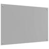 Kitchen Splashback Light Gray 90 x 60 cm Tempered Glass