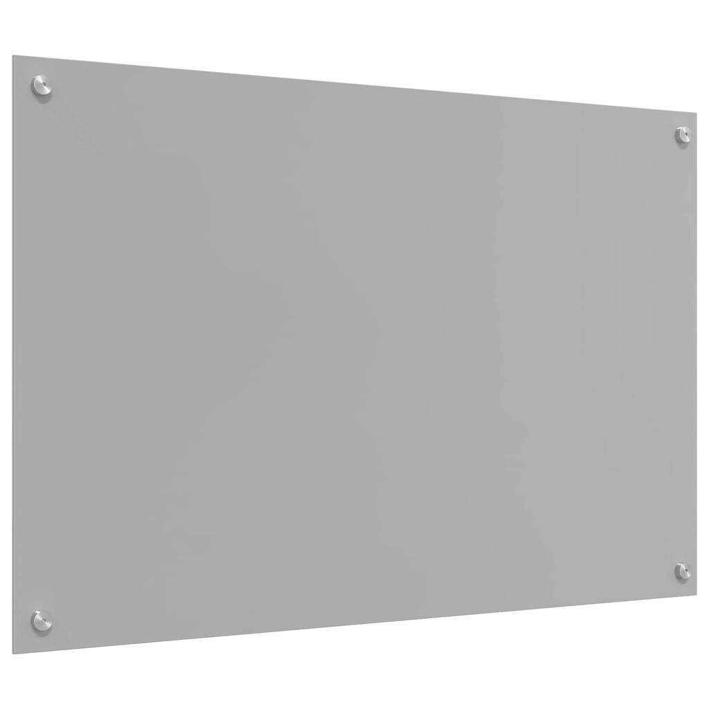 Kitchen Splashback Light Gray 90 x 60 cm Tempered Glass