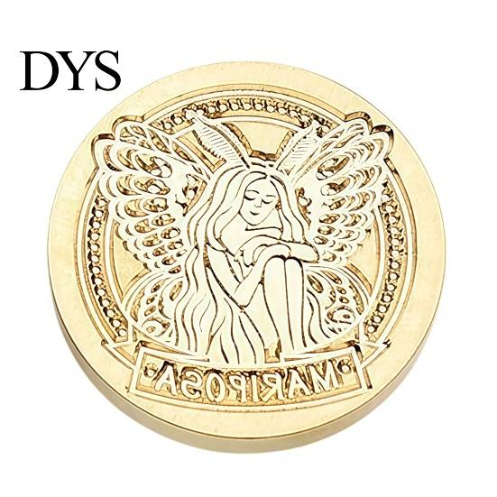 Decorative Embossed Stamp Brass Wax Seal Heads, Alphabet Christmas Sealing Personalized Gift Head for Envelope Wrapping Journal Scrapbook Decor Metal