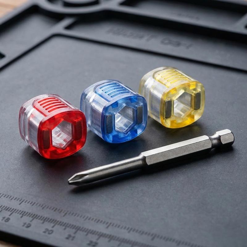 14 Hex Drill Bit Magnetizer Set 3PCS Powerful Magnetic Screwdriver Ring Adapter For Quick Mounting Electric Tools