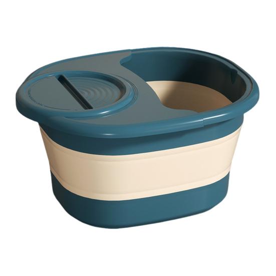 Складная ванночка для ног с крышкой, переключение двух режимов, складной дизайн одним касанием, таз для ног, эргономичный, антивозрастной, инструмент для ухода за лапами питомца