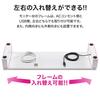 Подставка для монитора Sanwa Direct с 3 портами USB и 2 розетками, ширина 60 x глубина 20, см, белая, 100-MR039W