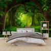 3D Forest Wallpaper Bedroom Beautiful Scenery Mural Green Trees Natural Plants Large Living Room Background Mural