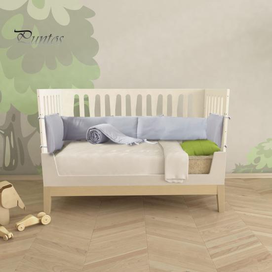 4Pcs/Set Crib Rail Covers Protect Your Baby's Crib Prevent Collisions Solid Color Heightened Crib Rail Covers