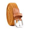 Fashion Universal Woven Thin Belt Elastic Casual Canvas Belt for Women Pants Jeans Knitted Needle Buckle Waistband Belts for