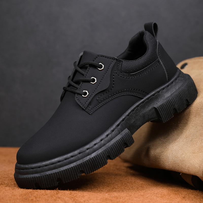 2024 New Men's Business British Style Leather Shoes Youth Comfortable Workwear Shoes Hot Selling Fashion Versatile Casual Shoes