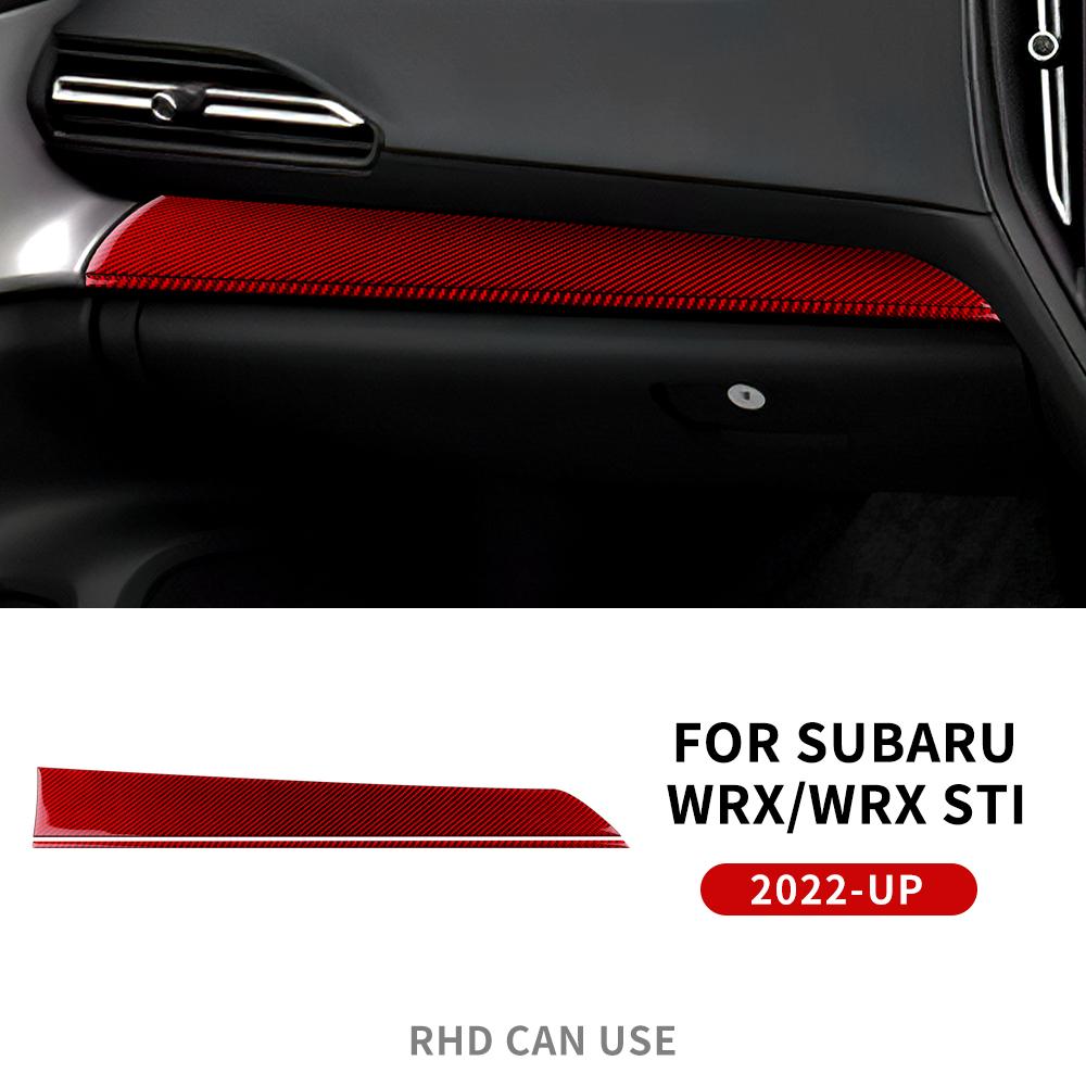 Real Soft Carbon Fiber Sticker For Subaru WRX/ WRX STI 2022 2023 2024 Car Dashboard Decor Panel Interior Trim Cover Accessories