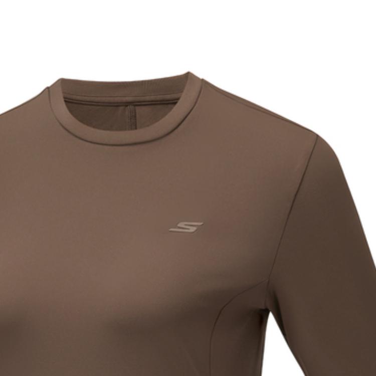 Skechers Gotherm 360 Универсальная Простая Модная Футболка с Длинным Рукавом Женские Топы P425W192-05HT