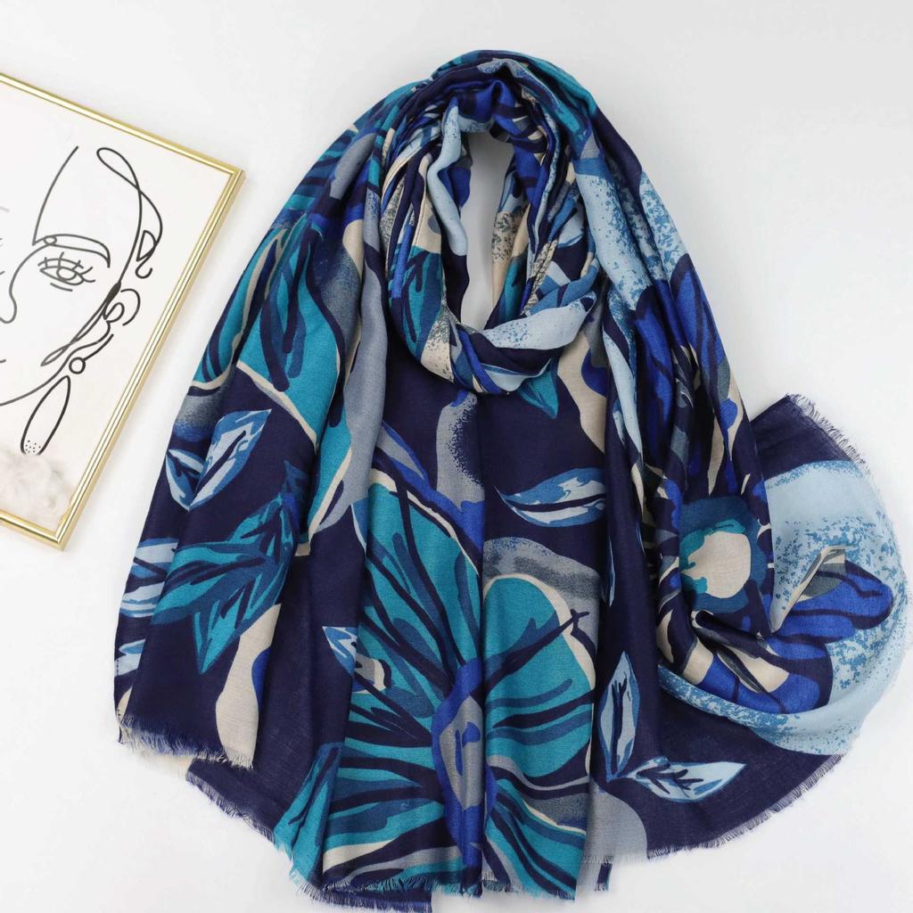 2024 Весна и Осень Зима Новый Длинный Тонкий Шарф Путешествия Универсальный Солнцезащитный Теплый Шаль Для Женщин