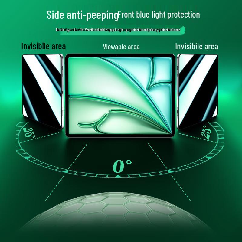 BaoShiQing Anti-Peep & Anti-Blue Light Tempered Glass Screen Protector for Apple iPad