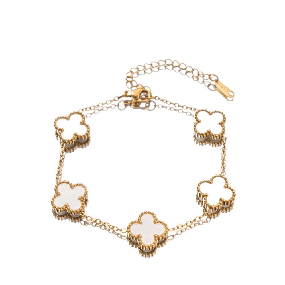 New four-leaf clover bracelet light luxury high-end women's jewelry bracelet jewelry